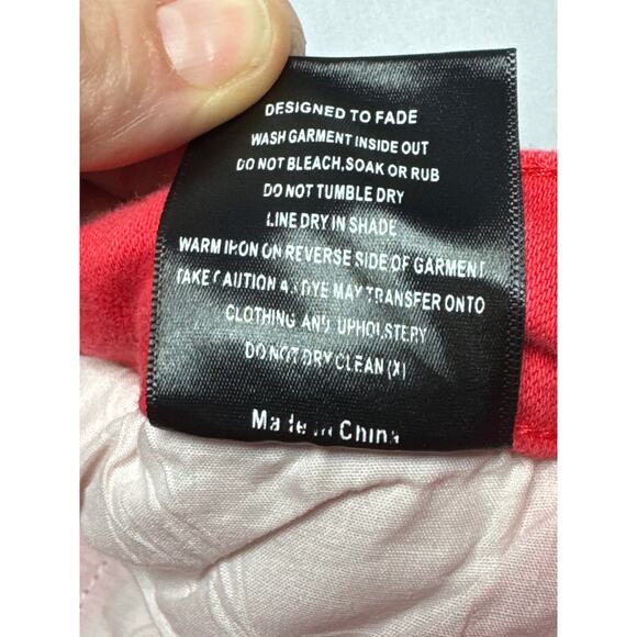 Tulones Men's Skinny Leg Cargo Red Denim Jeans - Size 36 (34x31.5) - Picture 6 of 6